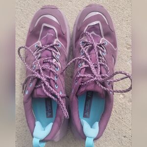 Hoka Women's Gore-Tex Anacapa Low GTX, Size 10B PurpleSneakers with Aqua Accents